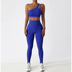 Fitness Set with Racerback Top and Shaping Shorts