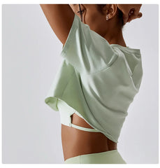 Loose Fit Short Sleeve Cropped Fitness Top