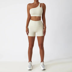 Fitness Set with Racerback Top and Shaping Shorts
