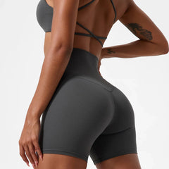 High-Waisted Shorts with Butt Lift Effect