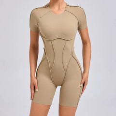 Sports Jumpsuit with Strategic Stitching